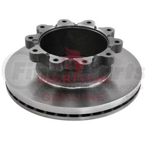 23123642002 by MERITOR - Disc Brake Rotor - 434 mm OD, 267 mm BCD, 10 Mounting Holes, U-Shaped