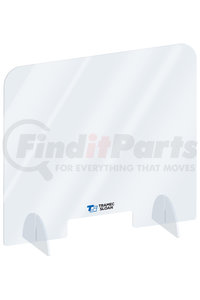 PPE-03530 by FLEET ENGINEERS - Frontline Safety Shield Sneeze Guard 35" x 30" Countertop Barrier