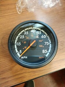 A22-63125-001 by FREIGHTLINER - Speedometer - ICU4, Black, Standard, 3.74" Outer Diameter, 7.5 V