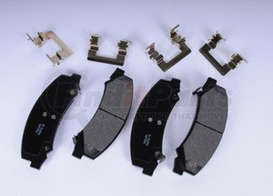 171-0985 by ACDELCO - Front Disc Brake Pad Kit with Brake Pads and Clips