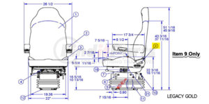 182414PS by SEATS INC - RECLINER KT FOR NEXT GENERATION LEG SEAT