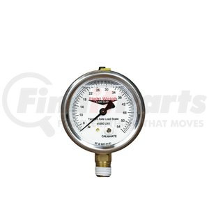 250-30-FF by RIGHT WEIGH - Trailer Load Pressure Gauge - 2.5" Flange Mount, Back, Centered Fitting, Single Axle