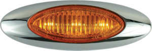 00212704P by OPTRONICS - Kit: 3-LED yellow marker/clearance light with bezel
