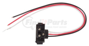 A47PB by OPTRONICS - Electrical Pigtail - 3-Pin Pl-3 Right Angle Pigtail, 10” Leads, Ring Terminal On Ground