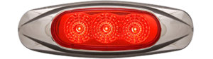 MCL17RB by OPTRONICS - 3-LED red marker/clearance light