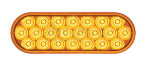 SLL72AB1 by OPTRONICS - Yellow 6" oval warning lamp