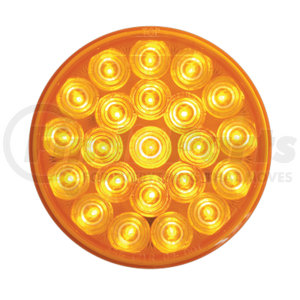 SLL43AB1 by OPTRONICS - Yellow 4" round warning lamp