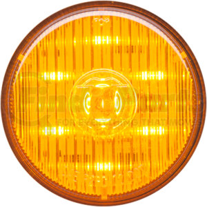 MCL58APMB by OPTRONICS - 2.5 in. Round Marker/Clearance Light, Yellow, Grommet Mount, 12V, 7-LED, Polycarbonate Lens