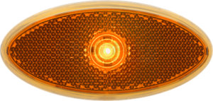 MCL0030ABB by OPTRONICS - Marker Light - Yellow LED, Oval, Surface Mount, 12V, Hard Wired