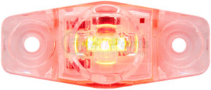Optronics MCL14CRGB Clearance Light 20-Pieces 3-Diode Clear Lens Red LED Oblong Marker/Clearance Light, Surface Mount, 12V