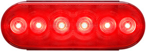 STL12RB by OPTRONICS - Red recess mount stop/turn/tail light, PL-3 connection