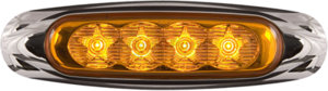 MCL19AB by OPTRONICS - 4-LED yellow marker/clearance light