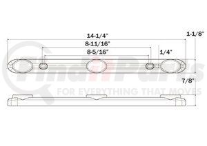 MCL98RB by OPTRONICS - Red identification light bar