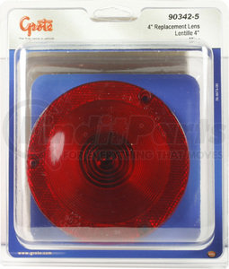 90342-5 by GROTE - RV, Marine & Utility Replacement Lens - Trailer Lighting Lens, Red, Multi Pack