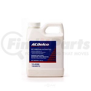10-4086 by ACDELCO - DOT 4 Hydraulic Brake and Clutch Fluid - 16 oz
