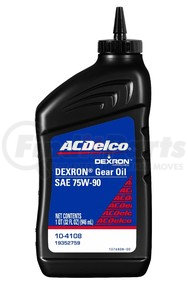 10-4108 by ACDELCO - Dexron 75W-90 Gear Oil - 32 oz