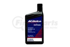 ACDelco 10-9243 Automatic Transmission Fluid Dexron VI Full Synthetic Automatic Transmission Fluid - 1 qt