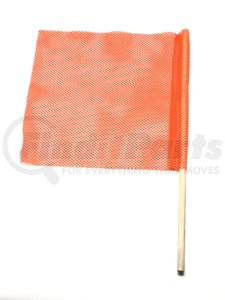 Ms Carita FS700C-R 18" Orange Jersey Safety Flag with Staff in Retail Packaging