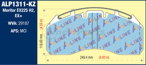 ALP1311-KZ6 by ASCENT - AIR DISC PAD 26K