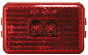 M129R-BT2 by PETERSON LIGHTING - 129 LED Clearance/Side Marker Light - Red with .180 bullets