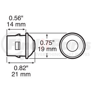 4741B-MV by PETERSON LIGHTING - 4741-MV LED Multi-Color Accessory Light - Blue, Multi-Volt