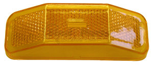 V2547-15A by PETERSON LIGHTING - 2547-15 Clearance/Side Marker with Reflex Replacement Lenses - Amber Replacement Lens