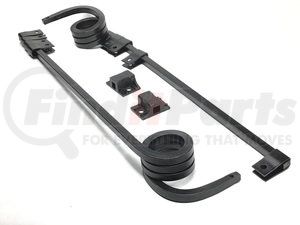 Betts Spring B23 Mud Flap Hanger Kit - Straight, .640 Square, Coiled, Painted