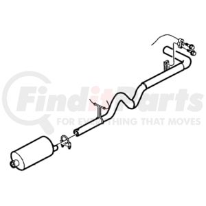 52103014 by CHRYSLER - MUFFLER. Exhaust. Diagram 11