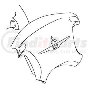 MR787019 by CHRYSLER - Steering Wheel Air Bag