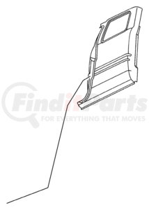 55275266 by CHRYSLER - Interior Quarter Panel Trim Panel - Passenger Side, Upper, fits 1998-2001 Dodge Ram 1500