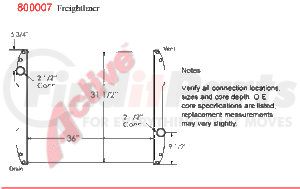 Active Radiator 8000-07PT Radiator Freightliner Truck Truck & Bus Radiators