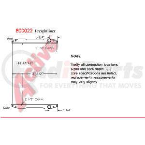 8000-22PT by ACTIVE RADIATOR - Freightliner Truck  Truck & Bus Radiators