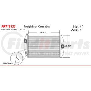 FRT18122-N by ACTIVE RADIATOR - Freightliner Truck  Charge Air Coolers