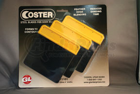 1101 by GL ENTERPRISES - Coster Steel Auto Body Spreaders, 3 Steel Spreaders - 4"