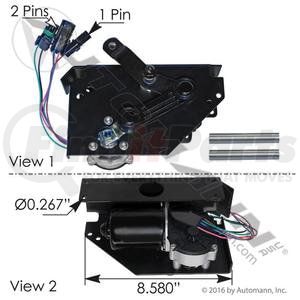 577.46922 by AUTOMANN - Wiper Motor - With Bracket and Pivot, for Freightliner M2 Business Class