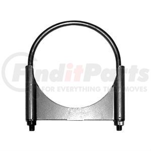 T500 by ANSA - 5" Heavy Duty Guillotine U-Bolt Exhaust Clamp with Flange Nuts - Mild Steel