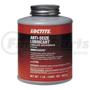 37566 by LOCTITE CORPORATION - Silver Anti-Seize Lubricant 1lb Brushtop Can