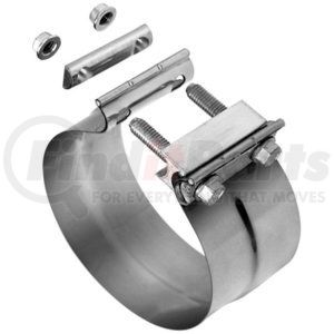 9623 by AP EXHAUST PRODUCTS - 4" Preformed Exhaust Clamp - TorcTite Lap Joint - 304 Stainless Steel