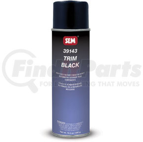 39143 by SEM PRODUCTS - Trim Black, 15 oz. Aerosol Can