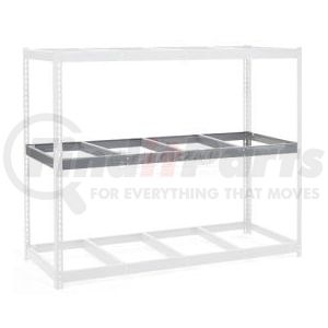 502437 by GLOBAL INDUSTRIAL - Additional Level For Wide Span Rack 96"W x 24"D No Deck 800 Lb Capacity - Gray