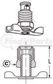 145 by WEATHERHEAD - Hydraulics Adapter - Brass Drain COCK W/ EXT End - Male Pipe Thread