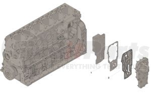 3977913 by CUMMINS - Engine Oil Cooler Gasket Set