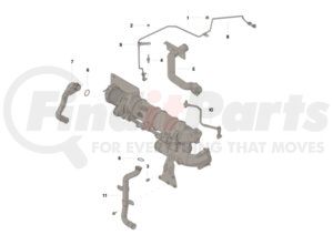 4352348 by CUMMINS - Exhaust Gas Recirculation (EGR) Cooler