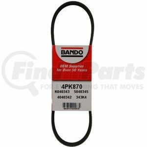 4PK870 by BANDO - USA OEM Quality Serpentine Belt