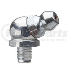 Alemite 1646-B1 Grease Fitting 65-Deg Drive-In Grease Fitting, 45/64 in OAL, 7/32 in L Shank, Steel, Trivalent Zinc