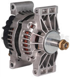 8600403 by DELCO REMY - 24SI Alternator - New, 12V, 130A, Pad Mount, 5/16 B+ Terminal, Negative Ground