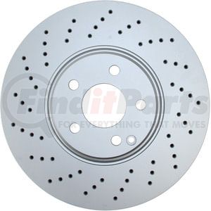 SP32136 by ATE BRAKE PRODUCTS - ATE Coated Single Pack Front Disc Brake Rotor SP32136 for Mercedes Benz