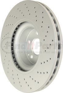 SP36105 by ATE BRAKE PRODUCTS - ATE Coated Single Pack Front  Disc Brake Rotor SP36105 for Mercedes Benz