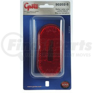 90202-5 by GROTE - LENS, RED, FOR 45932, RETAIL PACK