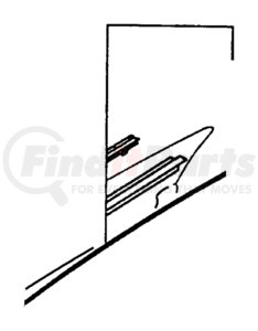 MB926007 by CHRYSLER - Door Window Belt Weatherstrip - Front, Driver Side, fits 1995-2000 Chrysler Sebring